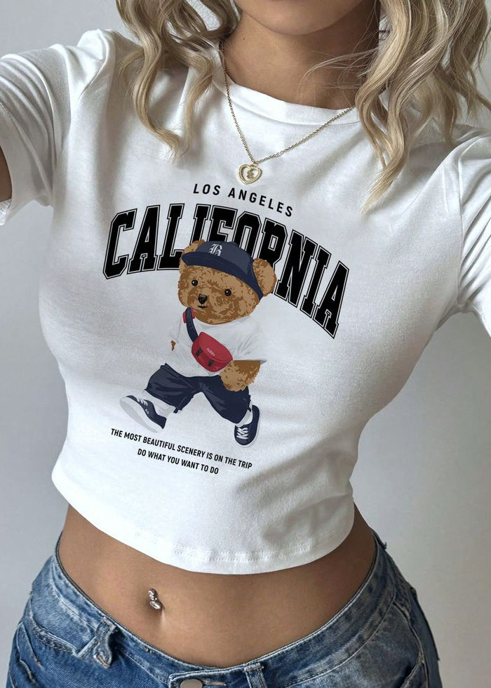 California Teddy Bear - Baby Tee